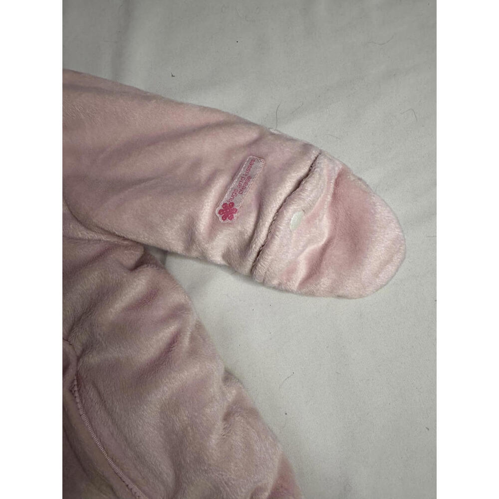 OshKosh B'gosh Baby Girls Pink Fleece Hooded Snowsuit Size 6-12 Months Very Warm - Picture 3 of 5